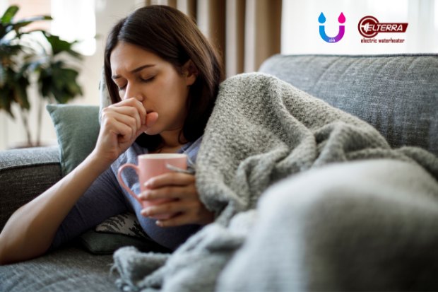 air hangat pereda batuk